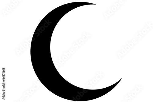 Fototapete crescent moon silhouette