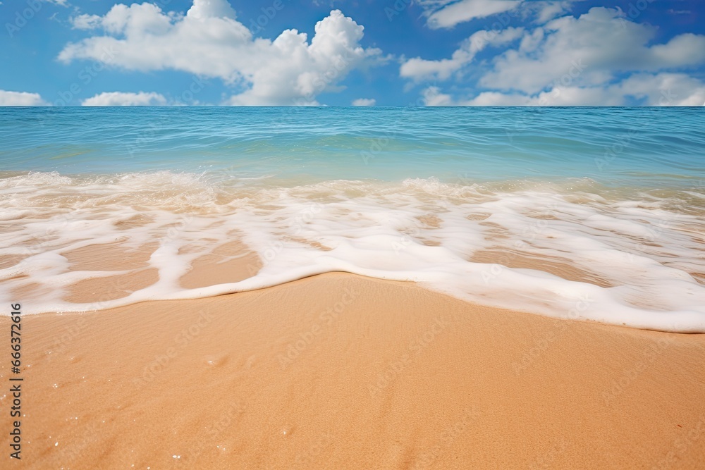 Beach with Shower: Closeup of Sand on Blue Summer Sky for a Perfect Summer Vibes Beach with Shower: Closeup of Sand on Blue Summer Sky for a Perfect Summer Vibes