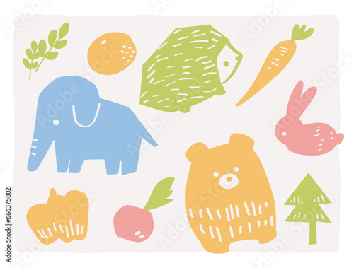 art of animals and nature in Nordic style