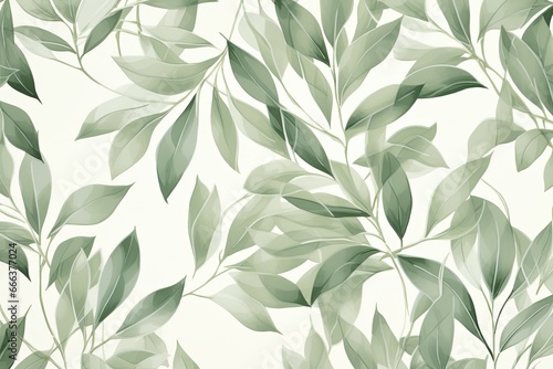 Eucalyptus Green: Refreshing Leaf Pattern Digital Image | Vibrant Nature Photography