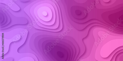 Abstract background pink papercut background 3d realistic design use for ads banner and advertising print design vector. 3d topography relief. Vector topographic illustration.	
