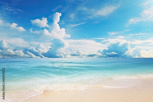Panoramic Beach Landscape  Wide Panorama Beach Background Concept - Epic Scenic Views of Serene Shorelines