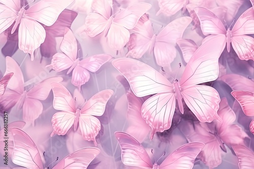 Soft Pink Butterfly Wallpaper  Blurred Background with Delicate and Subtle Colors