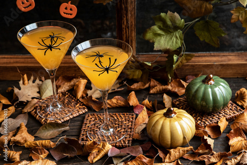 Halloween drinks and  decotations   for Halloween photo