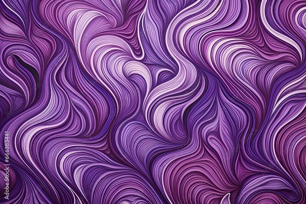 Purple Heart Wallpaper: Fragment of Artwork with Wavy Pattern on Paper