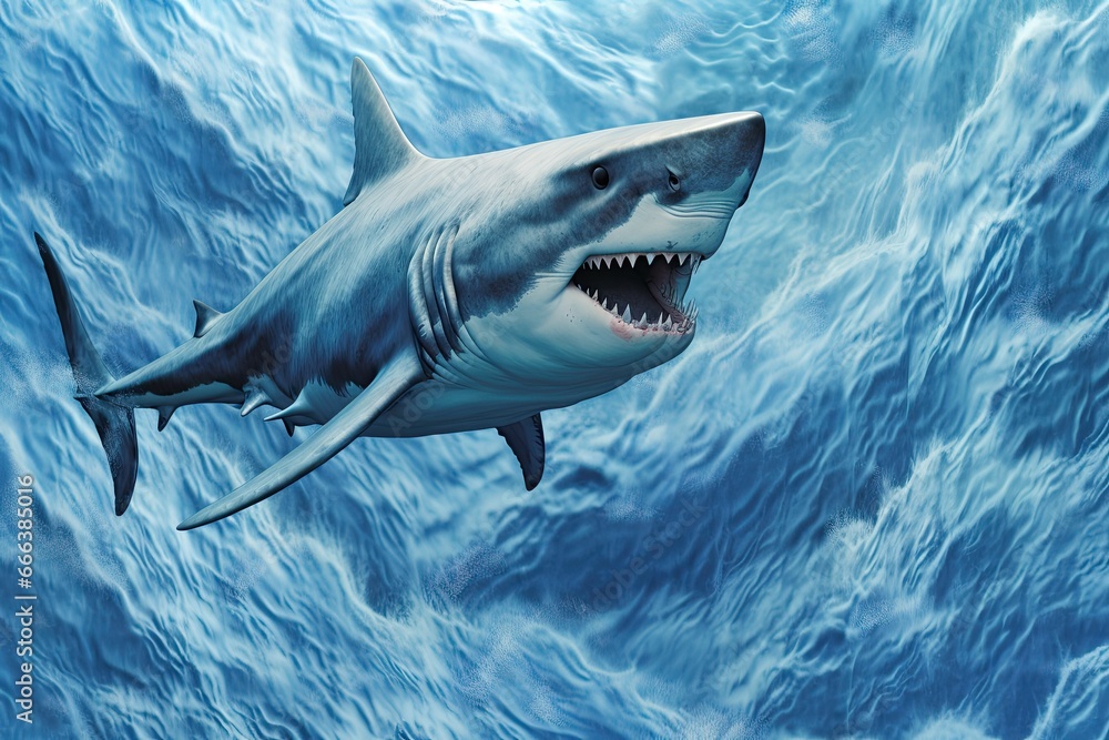 Naklejka premium Shark Wallpaper: Stunning Texture Backdrop for a Fierce and Captivating Look
