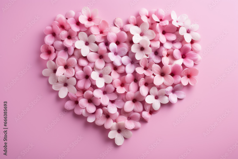Valentine Heart Card Design background. Wreath made of pink flowers. High quality photo Valentine Heart Card Design background. Wreath made of pink flowers. High quality photo