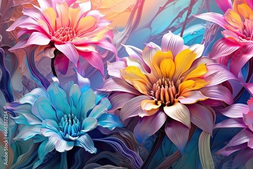 Colorful Artistic 3D Wallpaper - Vibrant Background Design for Stunning Visuals