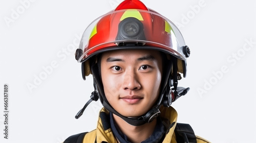 Portraits of American firemen
