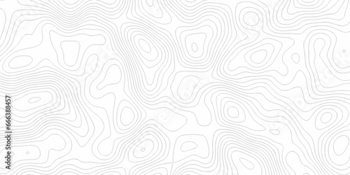 Abstract background with waves Topographic map. Geographic mountain relief. Abstract lines background. Contour maps. Vector illustration, Topo contour map white background, Topographic contour line.