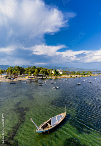 View of the Village of Messolongi  Greece