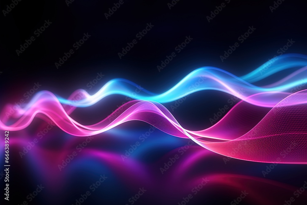 abstract futuristic background with pink blue glowing neon moving high speed wave lines and bokeh lights. Data transfer concept Fantastic wallpaper abstract futuristic background with pink blue glowing neon moving high speed wave lines and bokeh lights. Data transfer concept Fantastic wallpaper