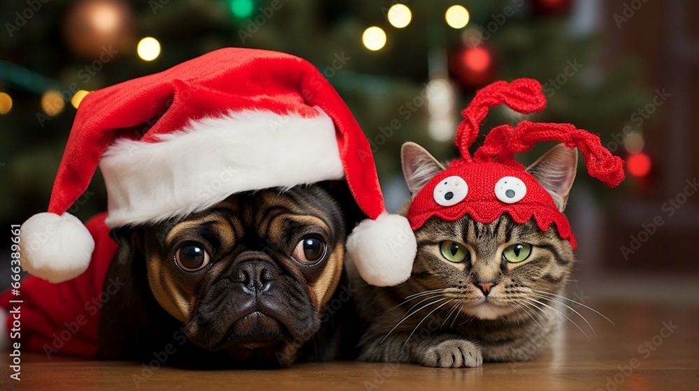 Funny pets for Christmas