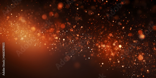 Golden particle background. Digital backdrop  3d rendering