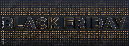 Limited Elegant, Sale Banner for Black Friday. Vector Banner for Shop, Web.