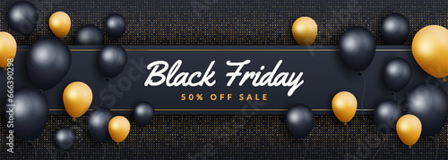 Limited Elegant, Sale Banner for Black Friday. Vector Banner for Shop, Web.