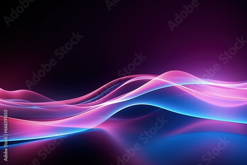 abstract futuristic background with pink blue glowing neon moving high speed wave lines and bokeh lights. Data transfer concept Fantastic wallpaper