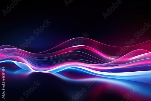 abstract futuristic background with pink blue glowing neon moving high speed wave lines and bokeh lights. Data transfer concept Fantastic wallpaper