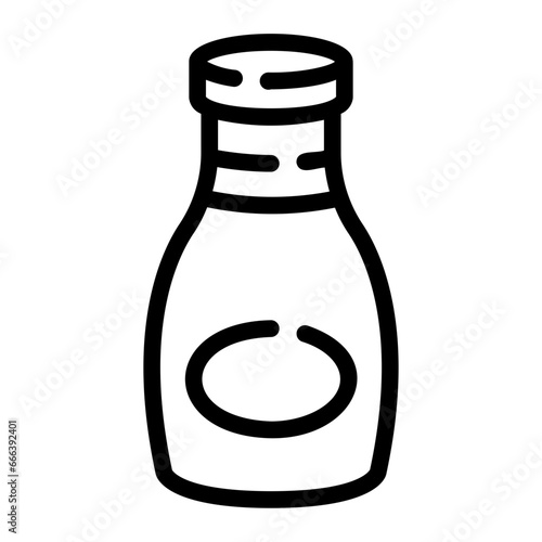 orang juice Line Icon