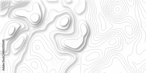 Seamless pattern with lines Topographic map. Geographic mountain relief. Abstract lines background. Contour maps. Vector illustration, Topo contour map on white background, Topographic contour lines.
