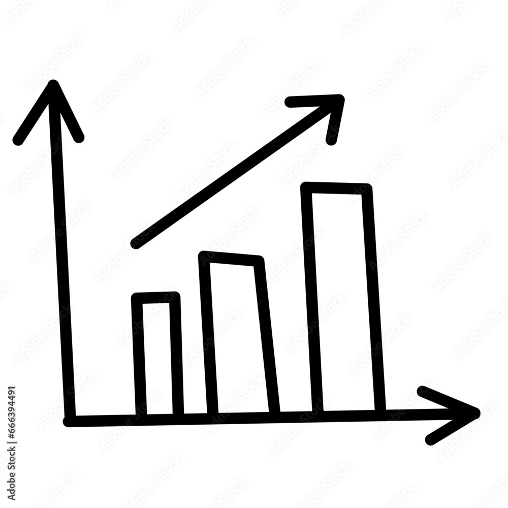 growing graphic icon, vector illustration. growing graphic icon, vector illustration.
