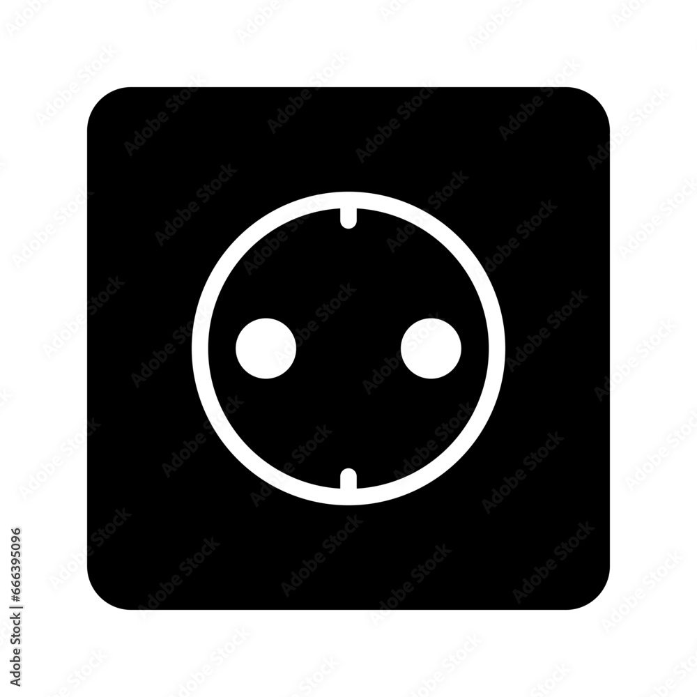 Socket II Glyph Icon pictogram symbol visual illustration Socket II Glyph Icon pictogram symbol visual illustration