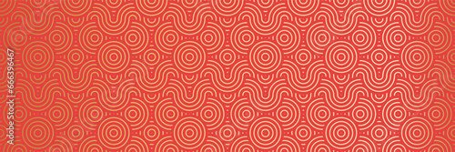 Asian Geometric Background Pattern. Modern and Vintage Oriental Circles Lines and waves for Festive Celebrations and Aesthetic Wallpaper.