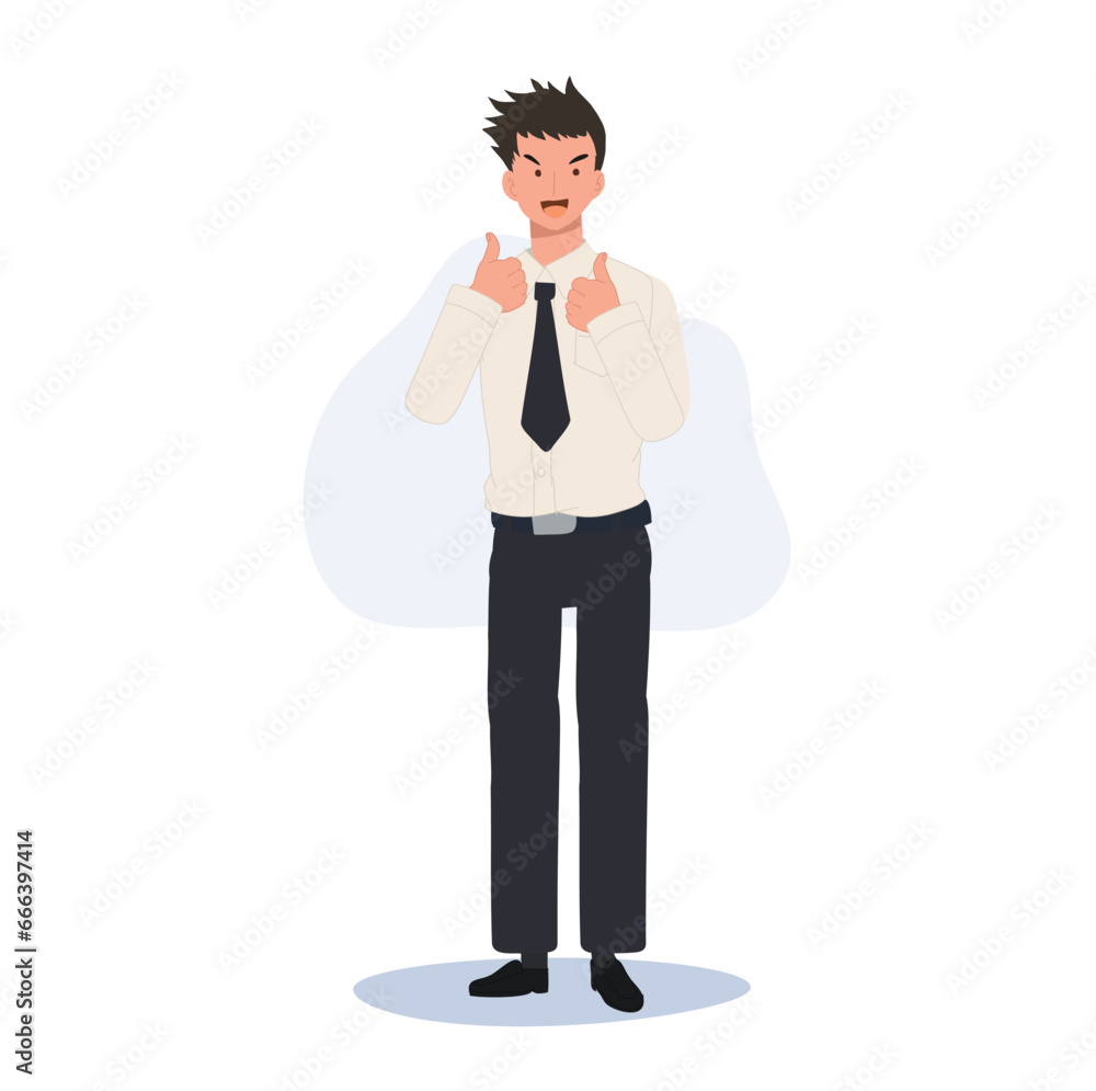 Thai University Student in Uniform Showing Thumbs Up. Positive Gesture Thai University Student in Uniform Showing Thumbs Up. Positive Gesture