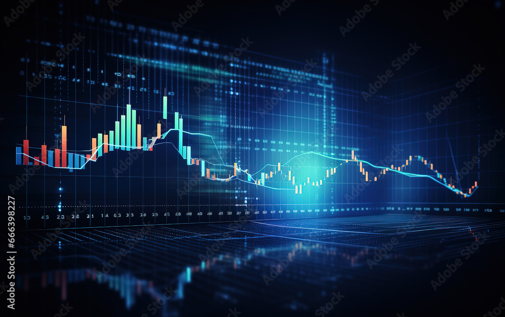 Financial financial bar chart background,created with Generative AI tecnology. Financial financial bar chart background,created with Generative AI tecnology.