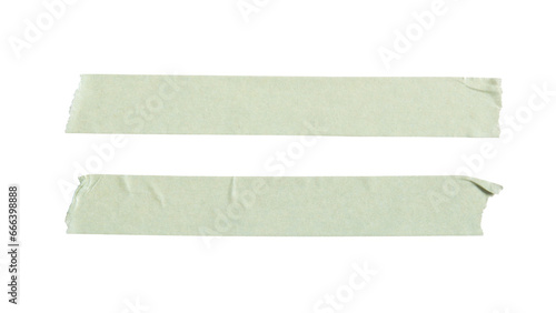 Long green paper masking tape