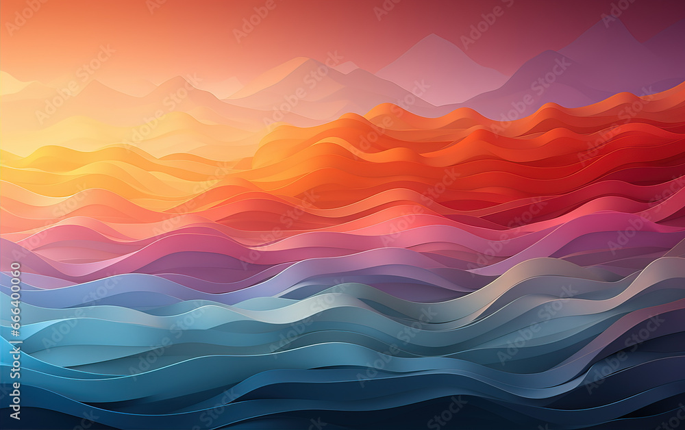 Colorful curve abstract background,created with Generative AI tecnology. Colorful curve abstract background,created with Generative AI tecnology.