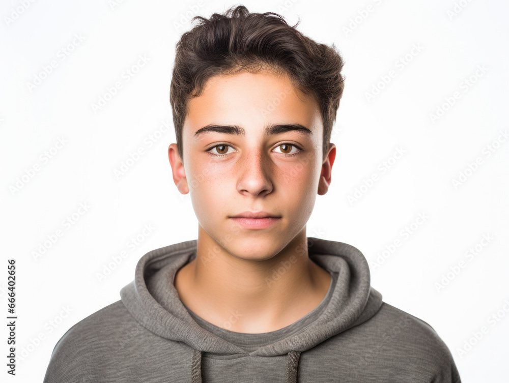 isolated portrait in studio