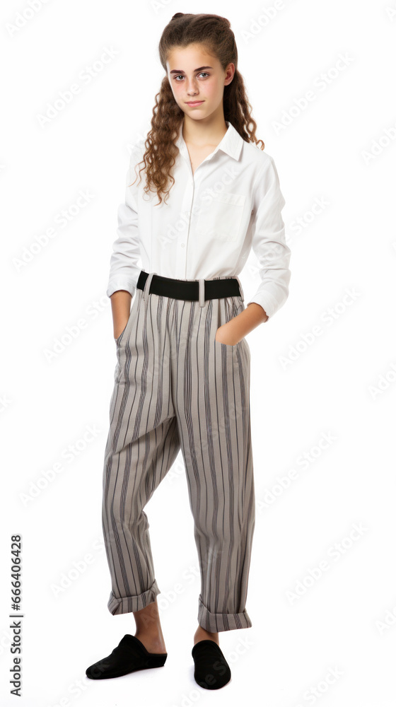 Fototapeta premium isolated portrait in studio 