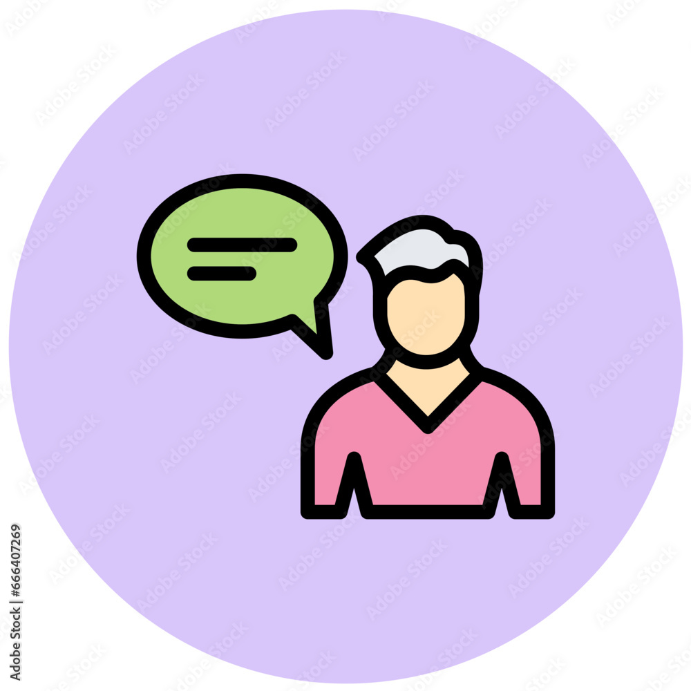 Conversation Vector Icon Design Illustration