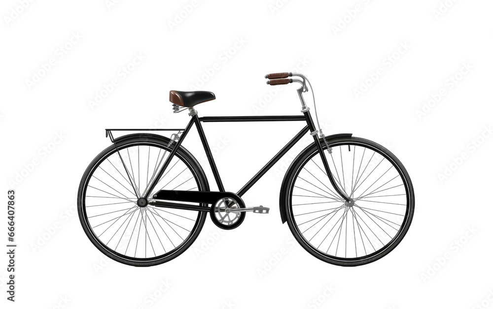 Vintage Cycle Image on White or PNG Transparent Background.