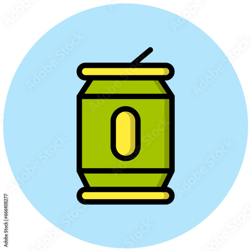Tin Vector Icon Design Illustration