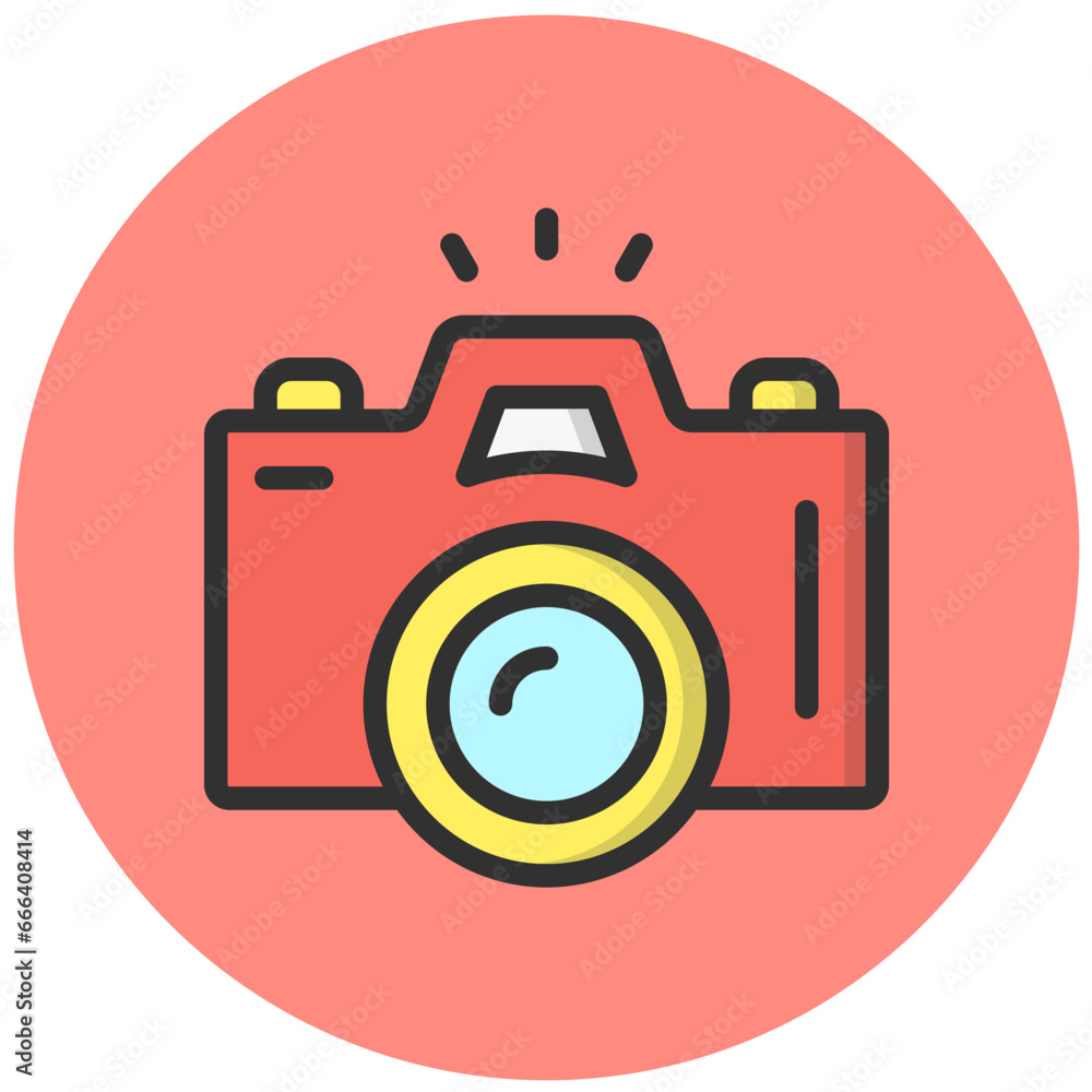 Camera Vector Icon Design Illustration Camera Vector Icon Design Illustration