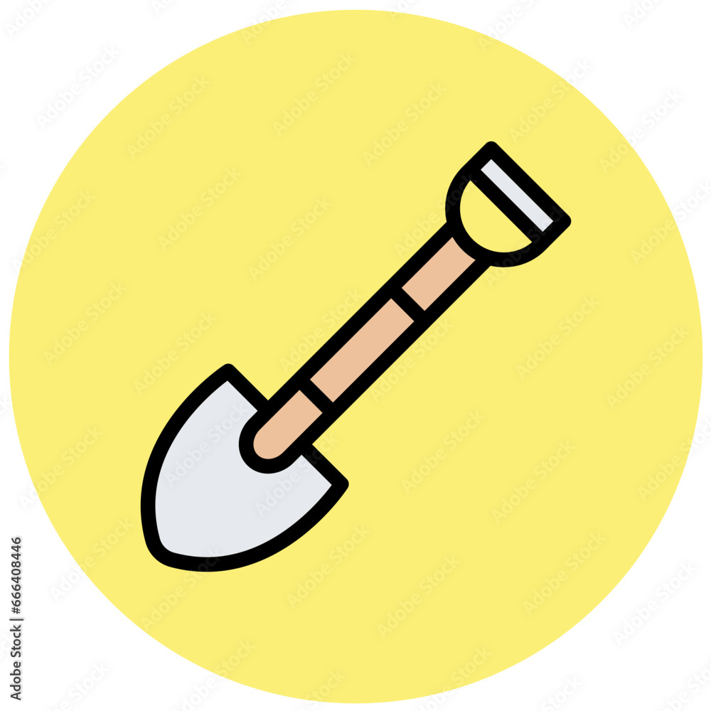 Shovel Vector Icon Design Illustration Shovel Vector Icon Design Illustration
