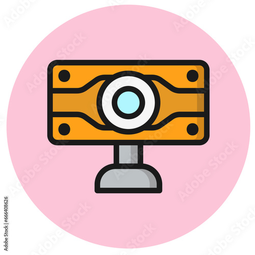 Webcam Vector Icon Design Illustration