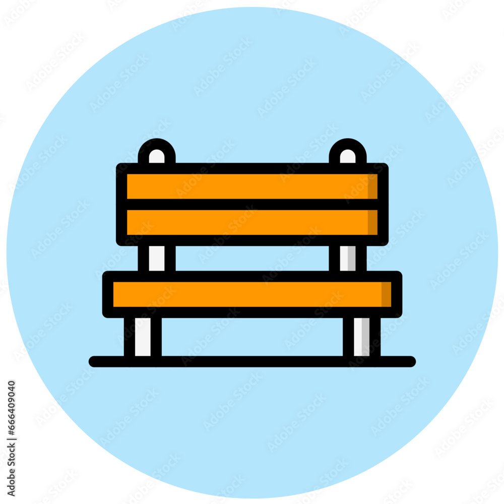 Bench Vector Icon Design Illustration Bench Vector Icon Design Illustration
