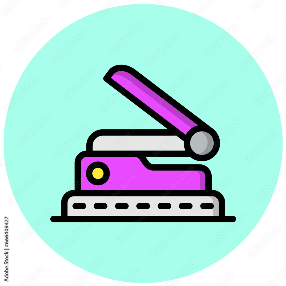 Hole Puncher Vector Icon Design Illustration Hole Puncher Vector Icon Design Illustration