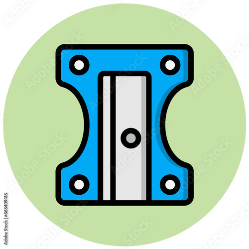 Pencil Sharpener Vector Icon Design Illustration