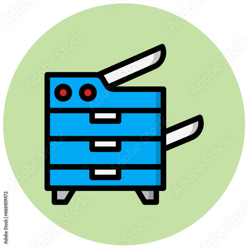Photocopier Vector Icon Design Illustration