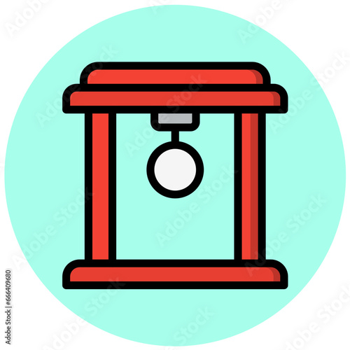 Torii Gate Vector Icon Design Illustration