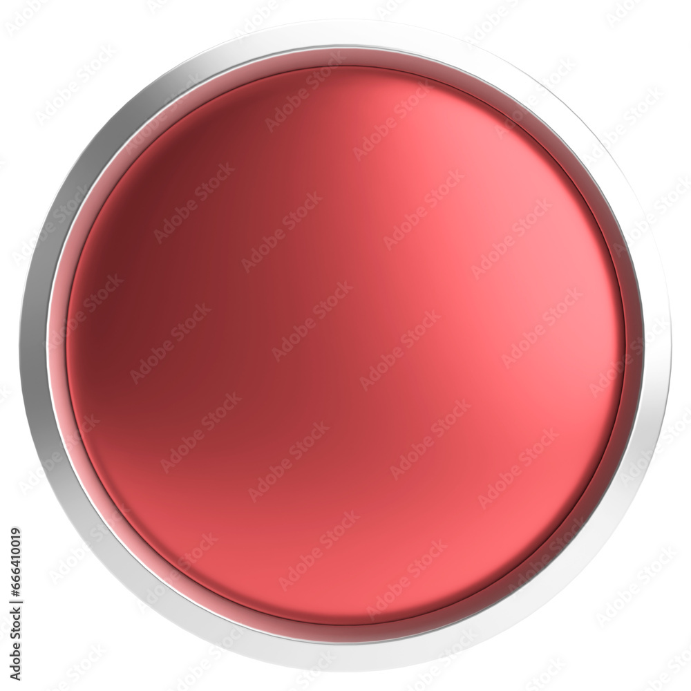 3D circle button. Empty button. 3D illustration. 3D circle button. Empty button. 3D illustration.