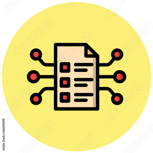Smart Contract Vector Icon Design Illustration