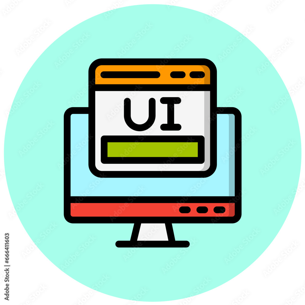 User interface Vector Icon Design Illustration User interface Vector Icon Design Illustration