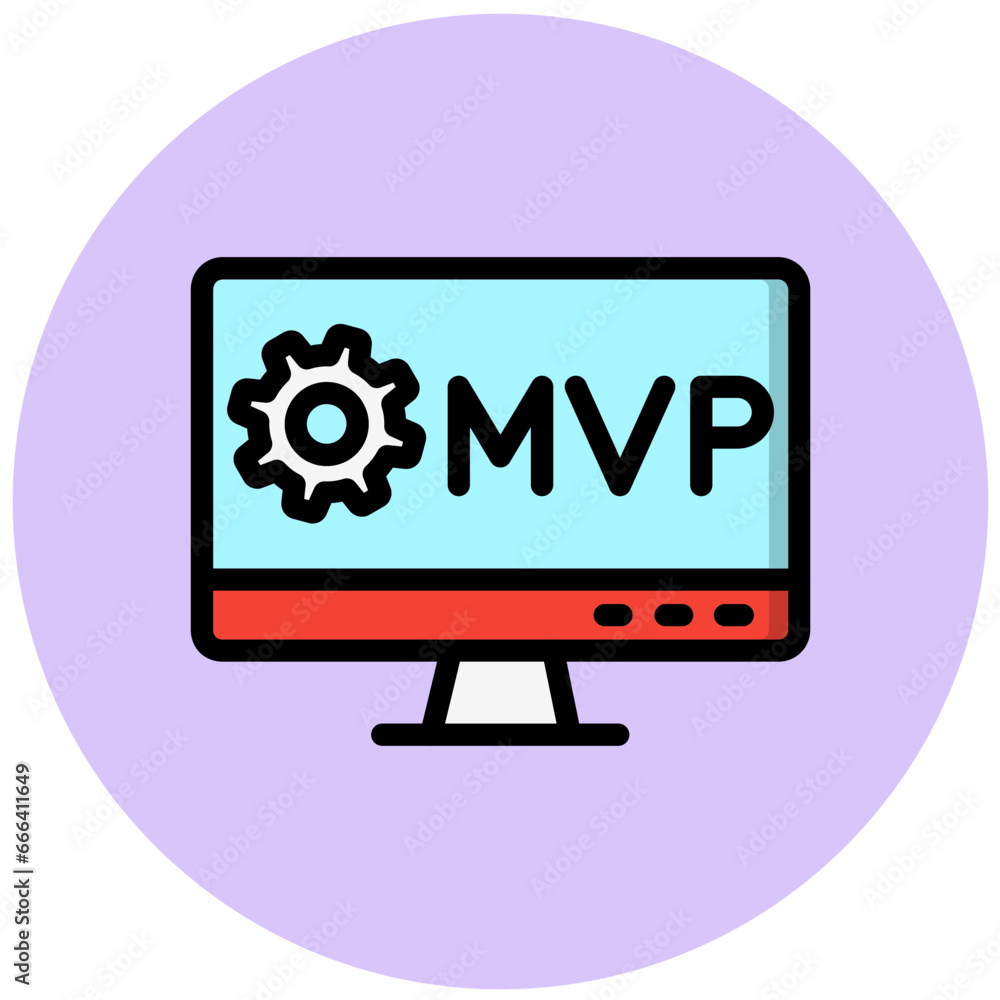 MVP Vector Icon Design Illustration MVP Vector Icon Design Illustration