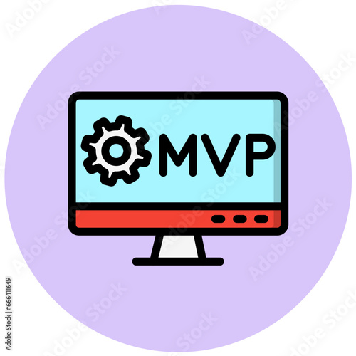 Wallpaper Mural MVP Vector Icon Design Illustration Torontodigital.ca