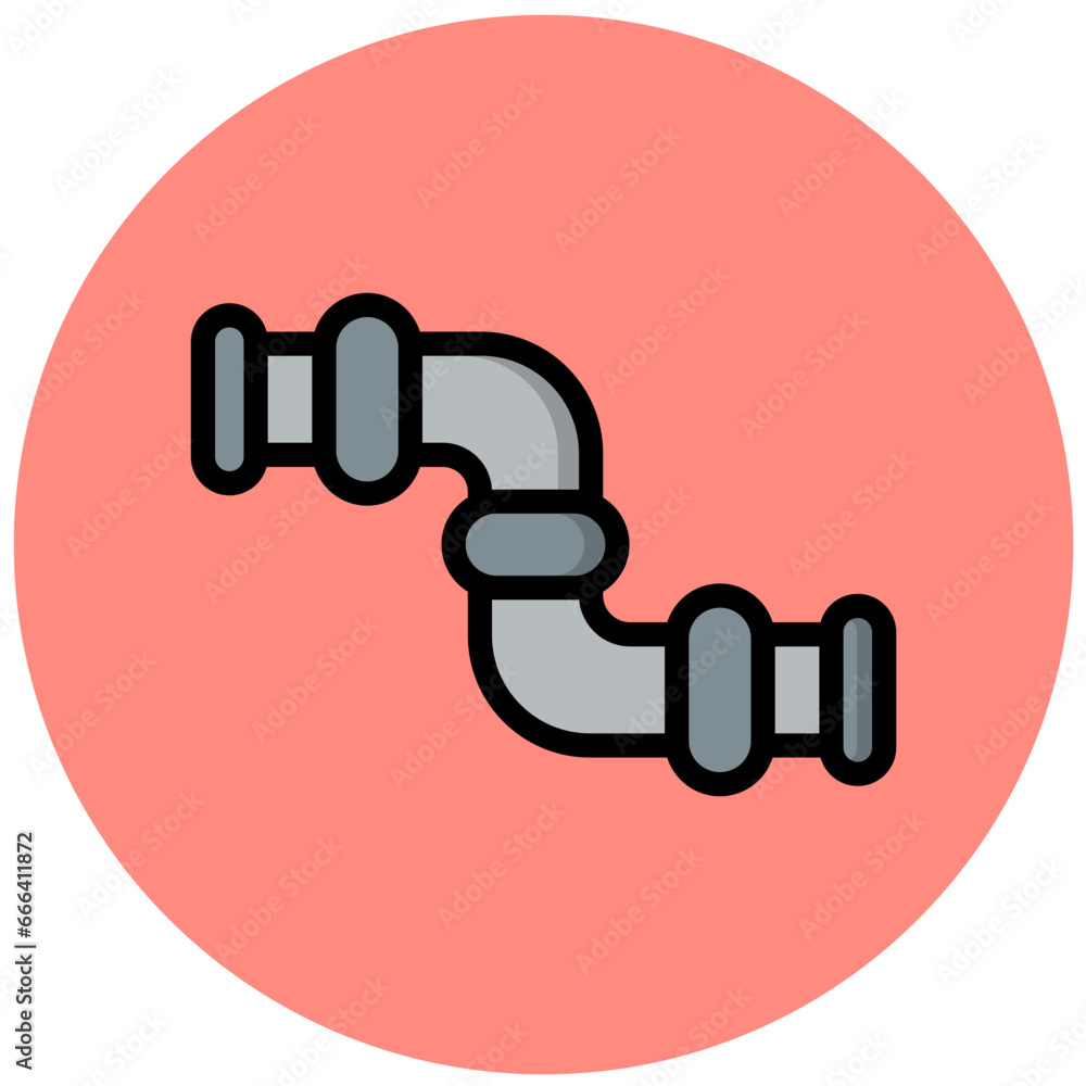 Pipe Variant Vector Icon Design Illustration Pipe Variant Vector Icon Design Illustration